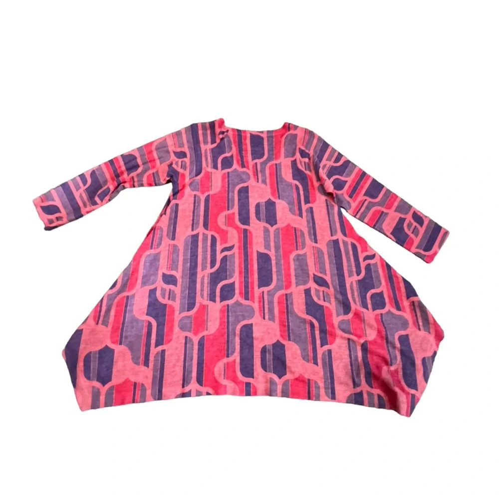 EUC Nally and Millie sweater tunic dress small measurements colorful beauty